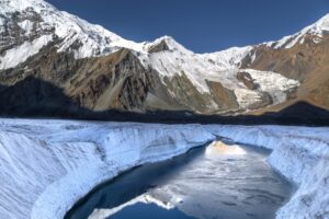 Тающие ледники и обмелевшие водохранилища